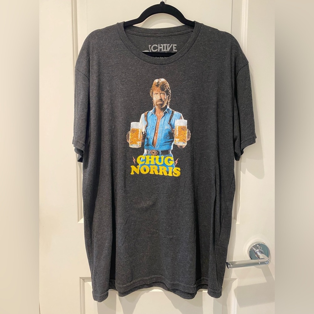 Chive Graphic T-Shirt with Chuck Norris Print
